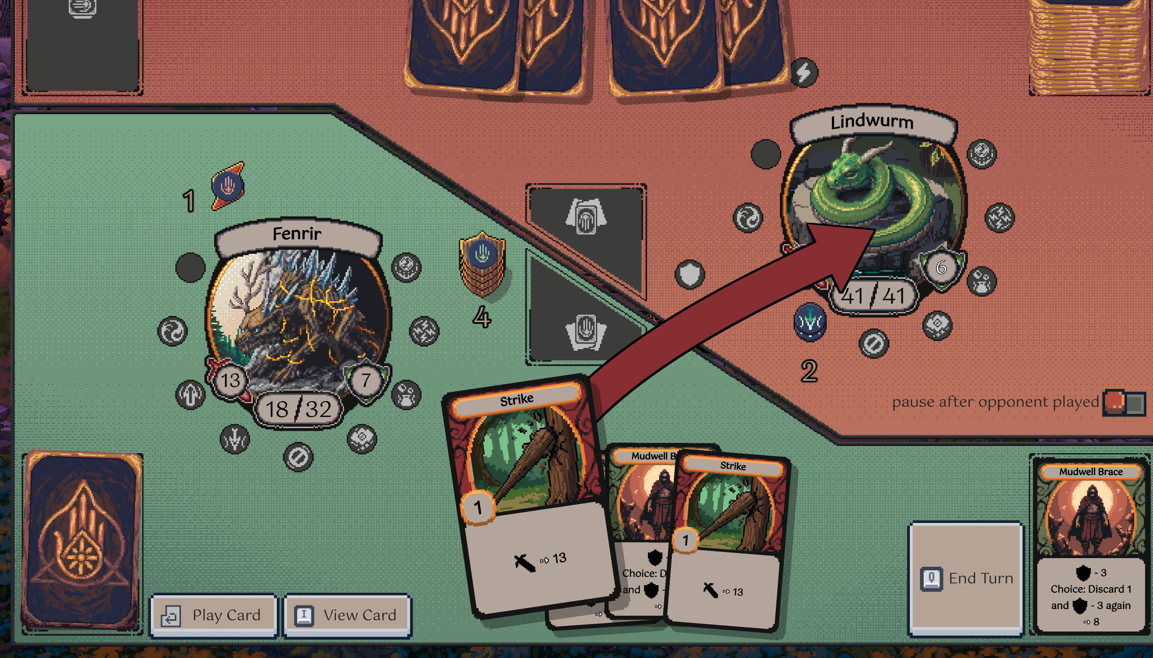 Game Logo of Paragon's Hand showing a fanned out hand of cards.